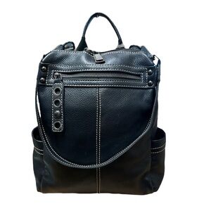 Wesccimo Genuine Leather Backpack- Euc